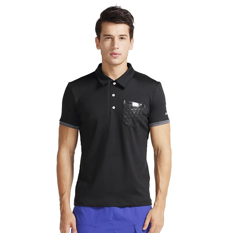 High Quality with pocket polo men Shirts Dry Fit sport  t shirt