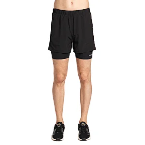 Customized print logo performance series extreme comfort 2-in-1 short running pants for men
