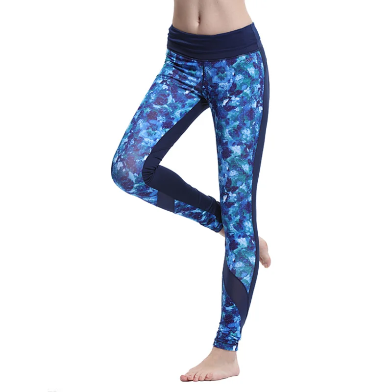 Digital colorful print gymnastic stretch leggings sportswear for women