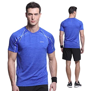 Wholesale Customized Workout Clothing fit quick-dry fitness mens gym compression t shirt