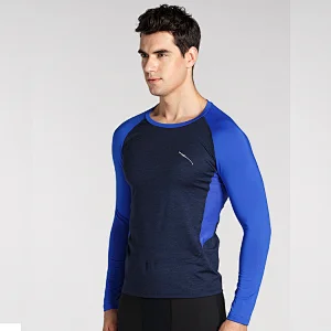 2020 New Breathable Quickdry Mens sports Long Sleeve GYM t shirts