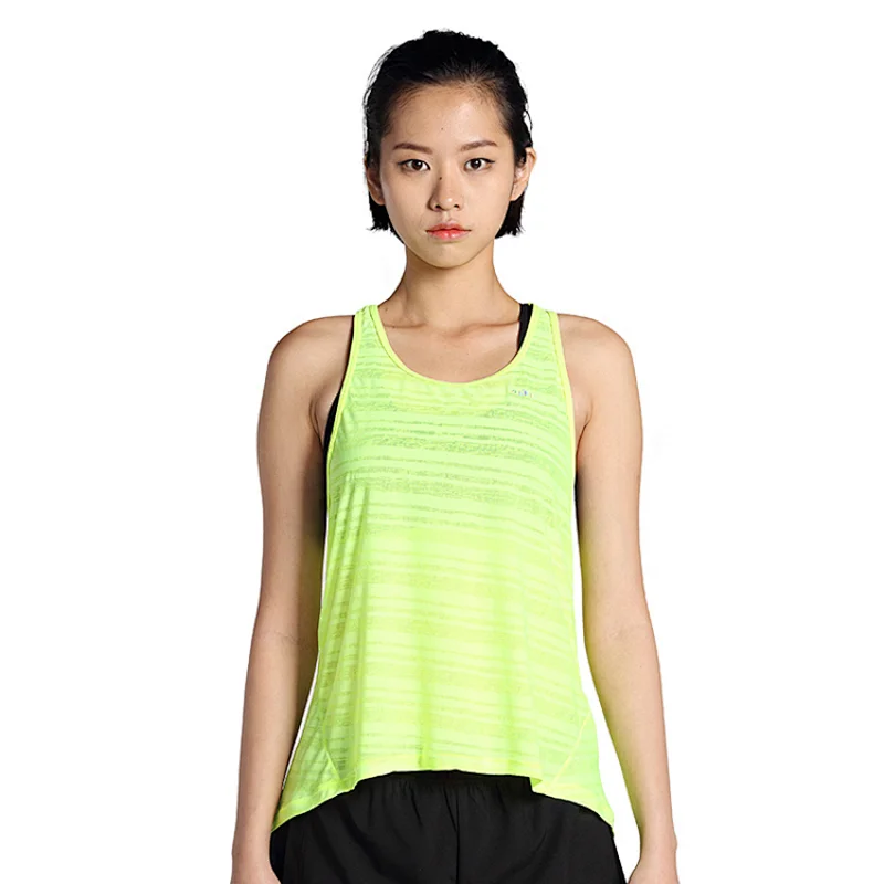 Women stripe sexy bralette yoga vest running gym crop tanks loose top t shirt