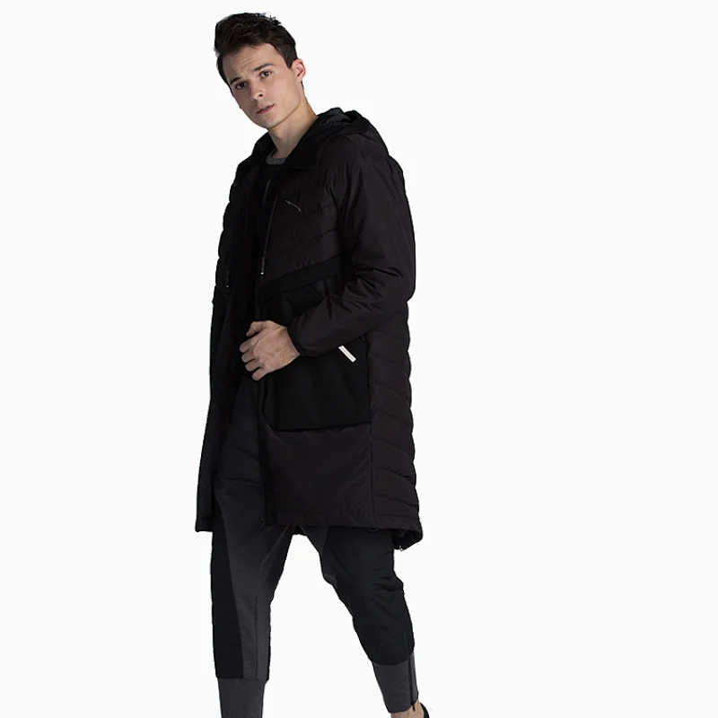 High quality quilted jacket duck down men jacket in stock  Long warm and windproof in autumn  winter Stitching and plush