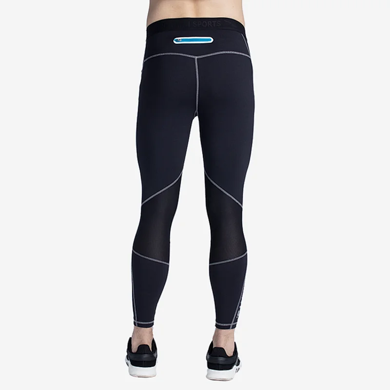 Mens Tummy Control Workout Running 4 Way Stretch seamless leggings with Pockets