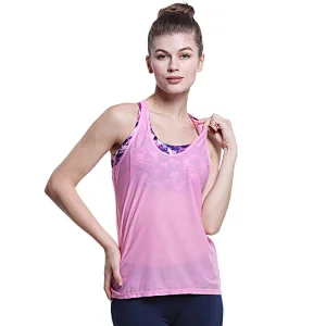 Wholesale popular camouflage vest light weight  breathable activewear women loosetransparent tank tops