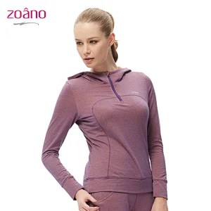 Custom wholesale running fitness  print logo woman sportswear  hoodie