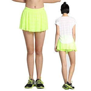 High performance mesh tulle tennis skirt two piece set tennis dress women