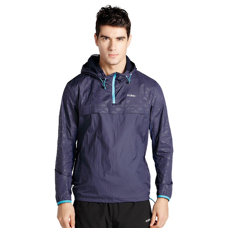 BSCI Factory new design long sleeve ultra-slim coolinng anti-UV sun-protection hoodie