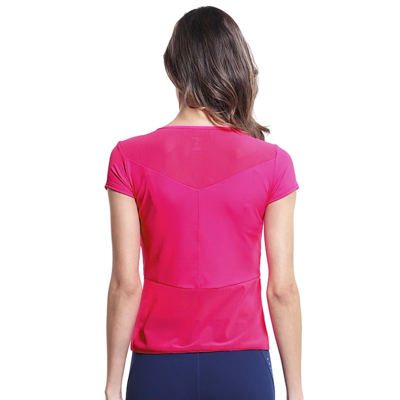 custom outdoor running dry fit sports t-shirt women  dry fit t shirt