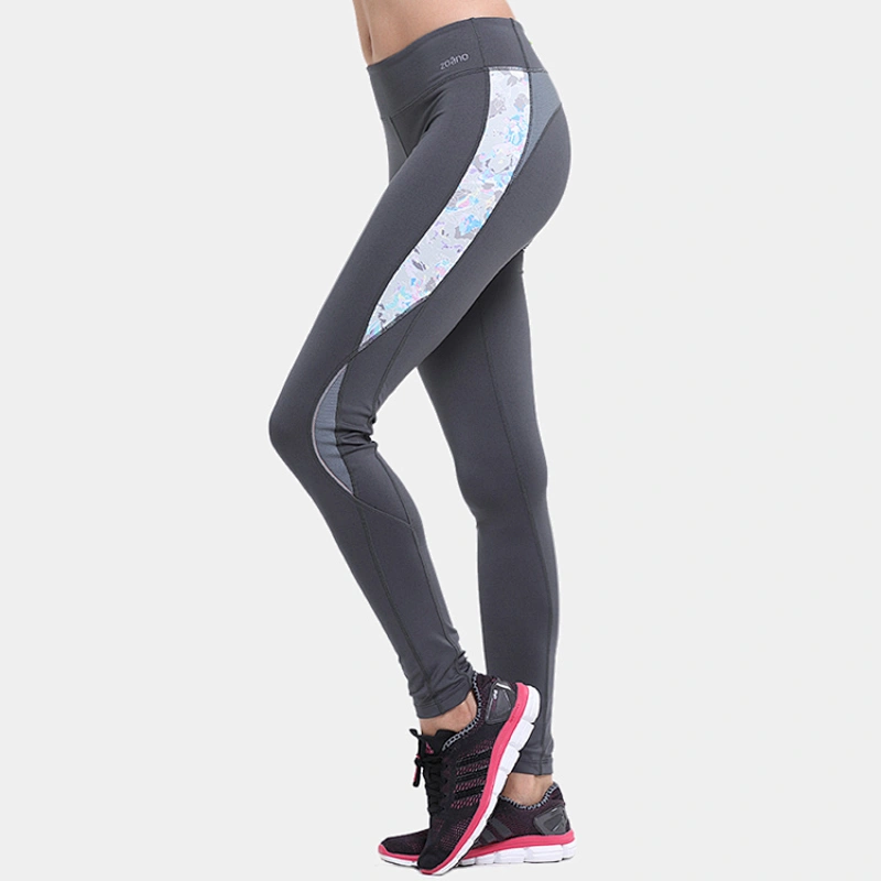 High quality custom ladies zipper pocket spandex  training compression cargo  women training pants