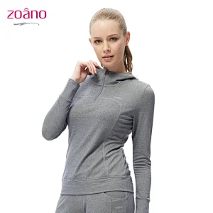 Custom wholesale running fitness  print logo woman sportswear  hoodie