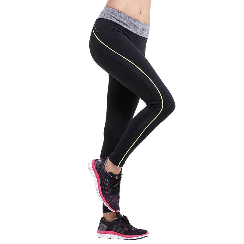 Summer slim fit pattern mesh elastic drawing  waistband active  gym leggings running pants with custom logo