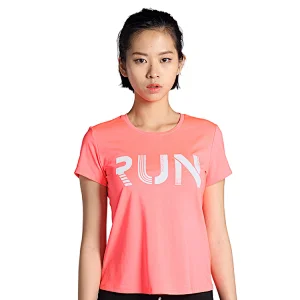 OEM moisture wicking women printing designed plain  basic sports T shirt running dry fit sublimation running shirt