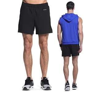 Wholesale online shopping custom logo  2 in 1 workout sport active loose-fit shorts for men
