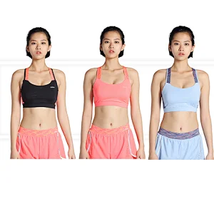 2020 wholesale sexy yoga top bra women high impact removable cup cross back Strap Sports Bra