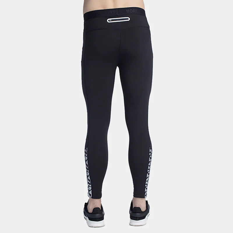 Men's control tech thermal full-length tights Quick-Dry leggings jogging pants