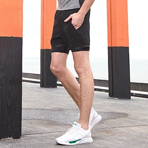 Custom Men's Launch Stretch Woven 2-in-1 Shorts track pants with pockets