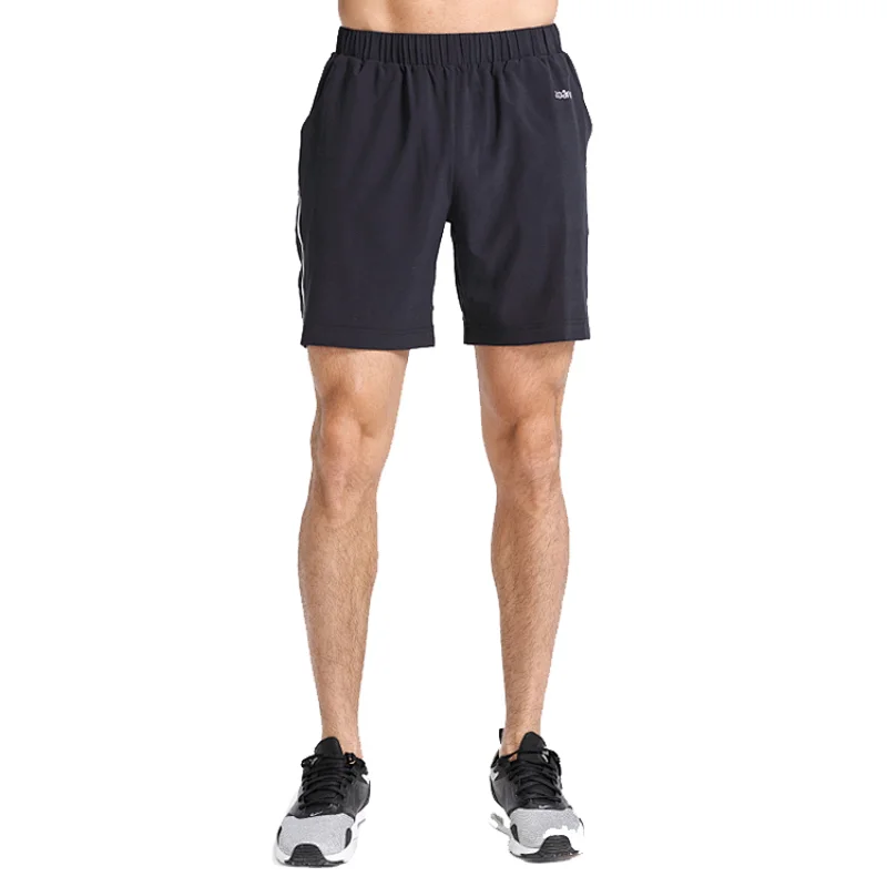 Wholesale athletic shorts custom logo printing gym shorts with zipper pockets jogging pants for men