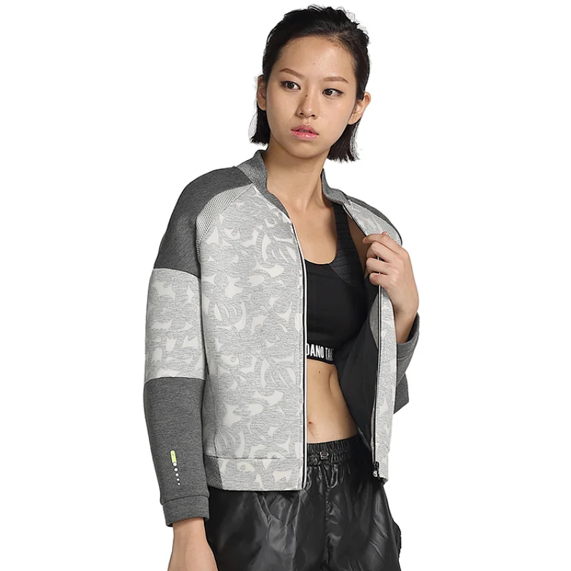 Burn Out printing tracksuits for women fitness running sportswear casual jacket
