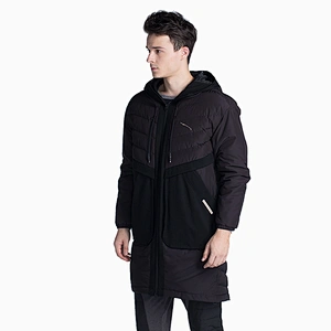 High quality quilted jacket duck down men jacket in stock  Long warm and windproof in autumn  winter Stitching and plush