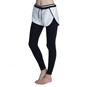 Custom personalised 2 in 1 workout sport active shorts double layer leggings fitness apparel sets for women