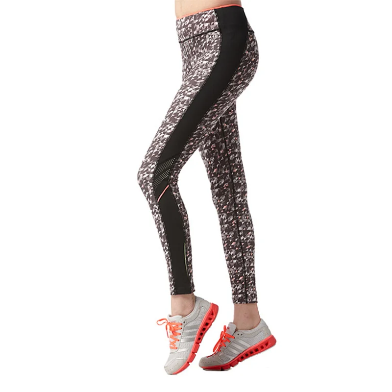 Technology Oem Spandex mesh running sport wear gym leggings flower pattern printed yoga pants for women