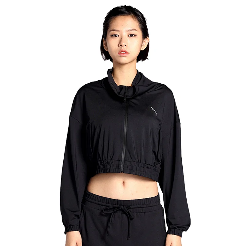 high quality female tracksuit latest fashion one shoulder zipper top for women