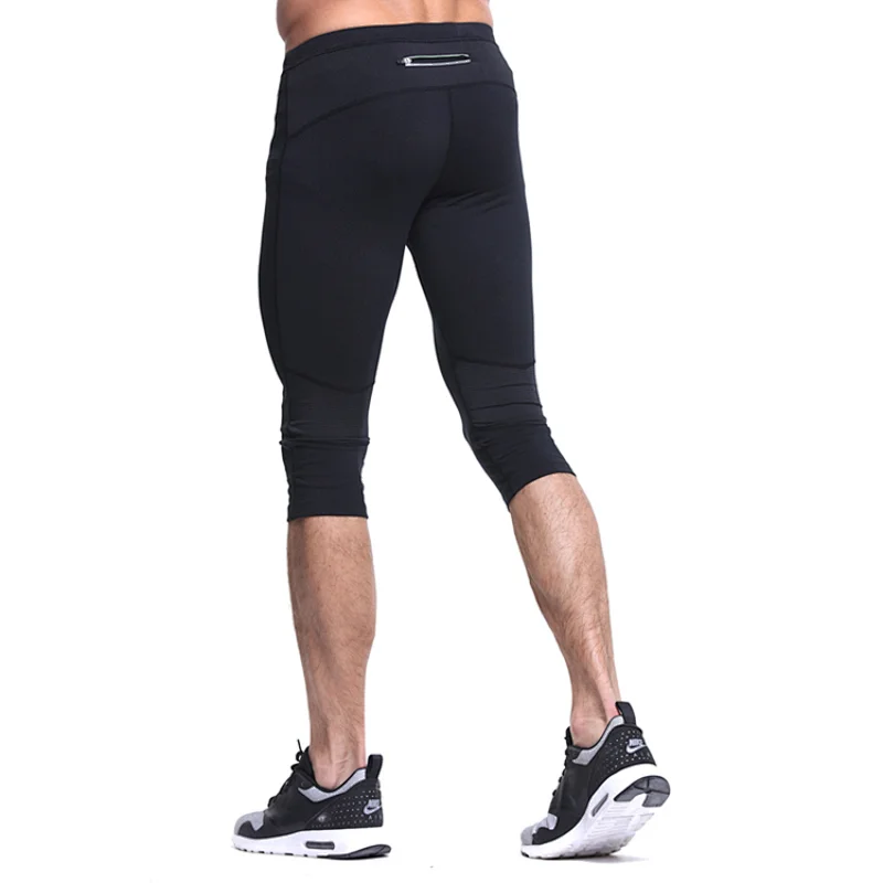 Capri active flex tummy control athletic leggings track pants for men