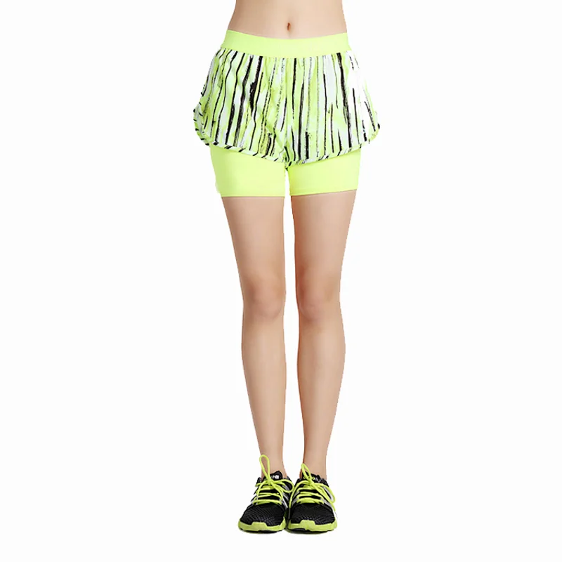 New style custom women Pursuit  short sublimation printing fitness running shorts with inner short