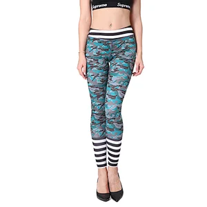 High quality work out apparel woman sets camouflage yoga pants legging