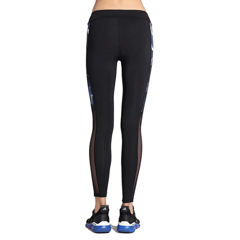 New style lightweight spandex mesh print  design gym pants yoga leggings for women