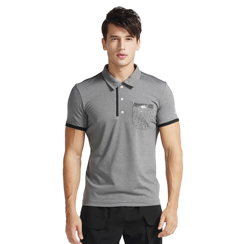 High Quality with pocket polo men Shirts Dry Fit sport  t shirt