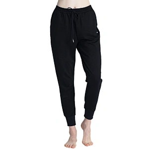 Fashion running jogger black pants comfortable elastic waist ladies Sweatpants with drawstring