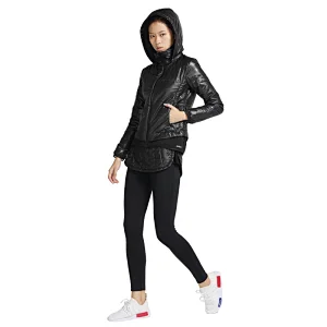 2021 new arrival winter ladies  quilted square stripe fitness jacket workout style women's jacket