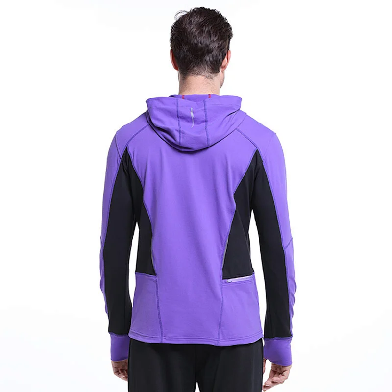 High quality zip  long sleeve T Shirt sports sweater high collar hoodie
