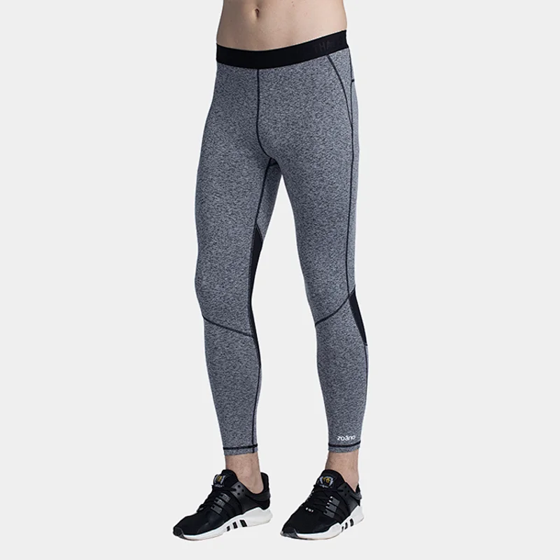 Men's breathable leggings sretchy reflective workout  gym pants compression pants