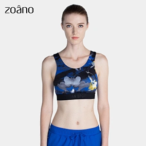 Wholesale custom sexy women full printed sports bra
