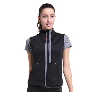 Custom Top Women New Vest solid color logo heat transfer print fitness Sportswear Jacket