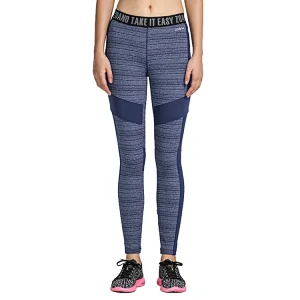 Skinny stripe mid waist gym leggings high spandex  sport running pants  women compression tights