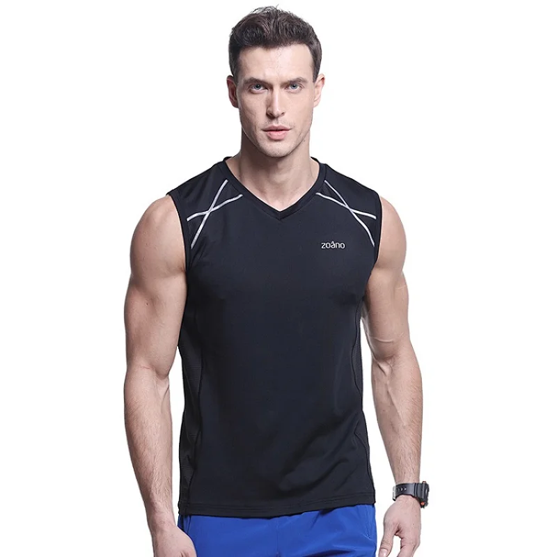 muscle fitness dry fit bodybuilding custom tanktop men gym