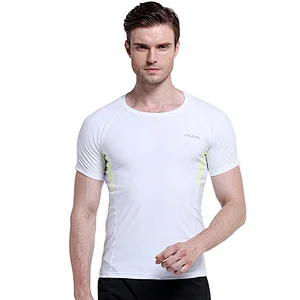 Fitness Sports Elastic Clothing Athletic Bodybuilding muscle fit Mens Running T Shirts sport