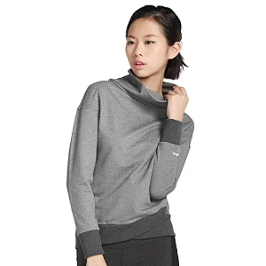 Wholesale ladies custom logo running fitness workout sweaters