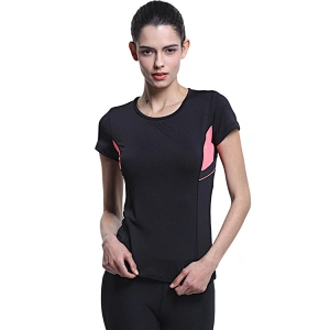 Hotsale dry fit running fitness activewear gym sportswear OEM sports T shirt for women