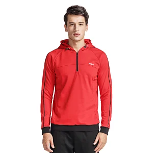 Custom Design Men's 1/4 pullover zip sports long sleeve sweater tops