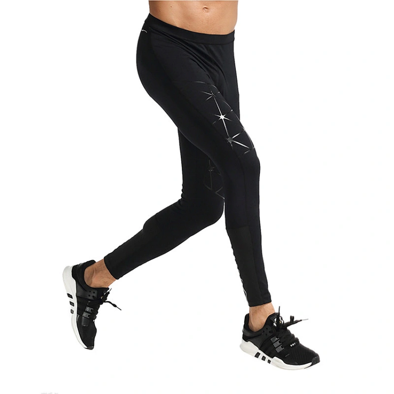 Wholesale Manufacture Tights Leggings Outdoor Pants Sports Legging Men's Sports Gym Compression Running Eco-friendly Adults