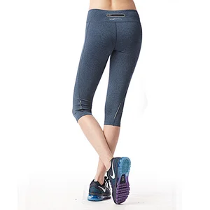 Custom woman's soft lightweight capri Yoga Pants fitness apparel yoga leggings
