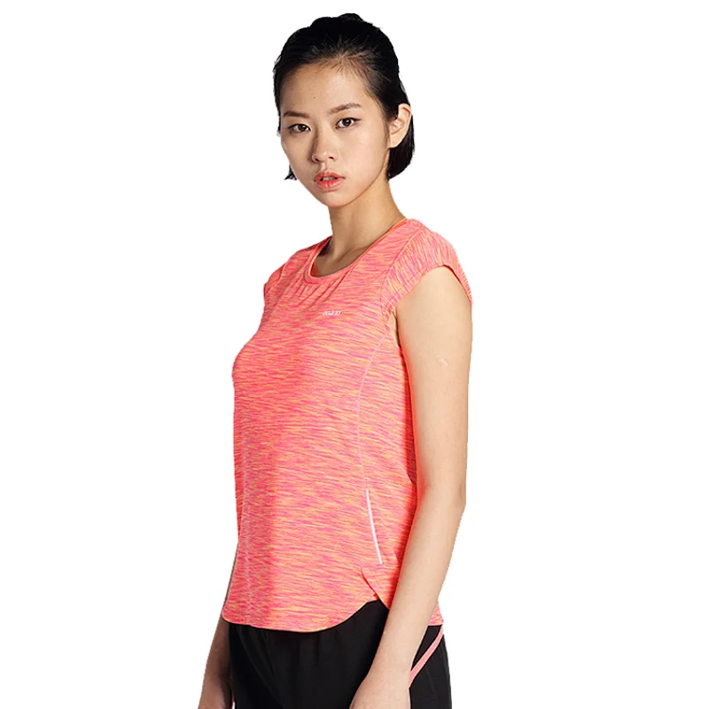 Women slim fit t shirts on promotion sportswear dry fit running fitness activewear
