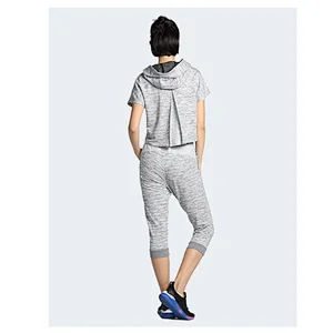 Women's stretch capri pants travel mid rise drawstring joggers casual jogging  leggings with pockets