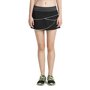 Custom dry fit athletic mini ruffle skirt 2 layer skirt tennis dress women