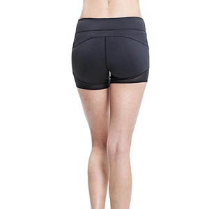 custom logo soft yoga fitness jogger shorts mesh shorts for women